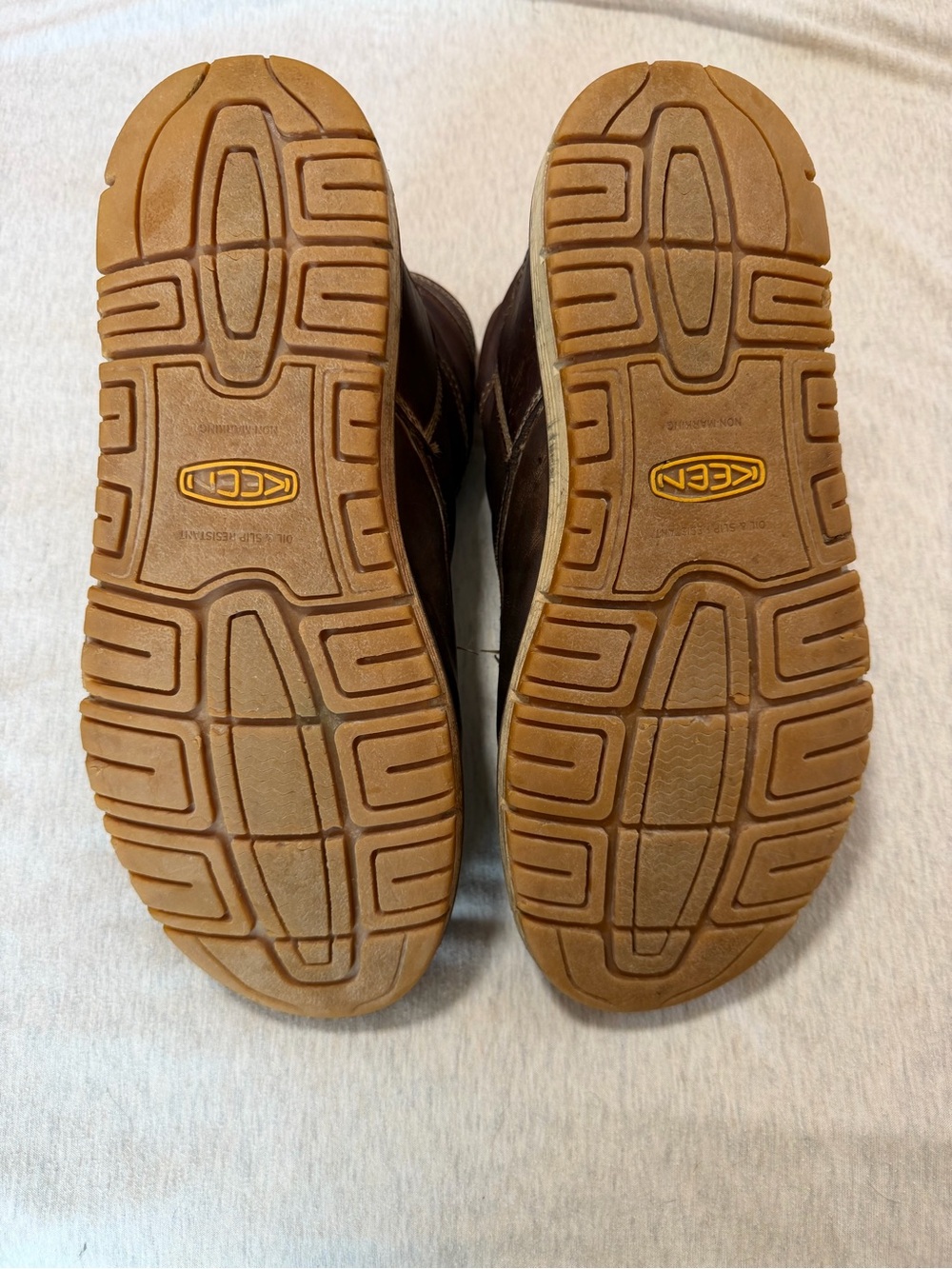 Keen Men’s Brown Leather Lace-Up Work Boots - Picture 3 of 9